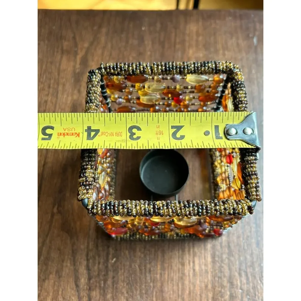 Pier one beaded votive candle holder